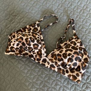 Cheetah bathing suit top